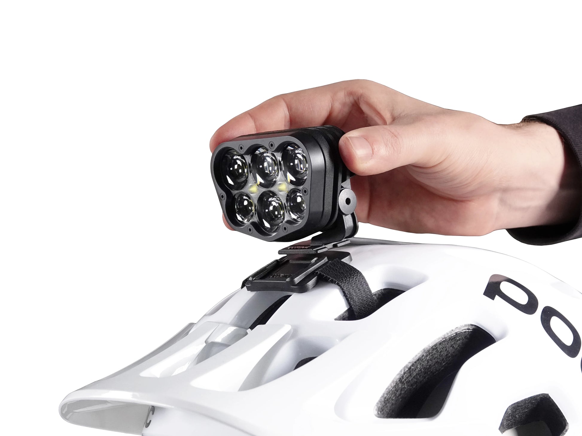 mountainbike helmlampe Alpha Helmet Light System – Runbikelight